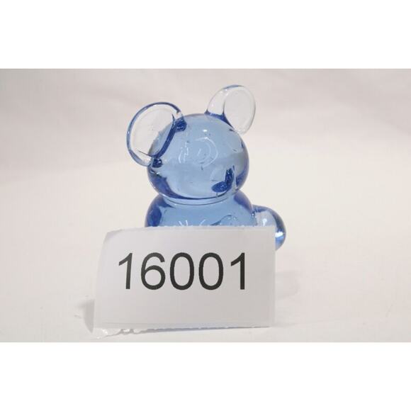 Blue Glass Koala Teddy Panda Bear Small Paperweight Cottagecore MCM - Picture 10 of 10